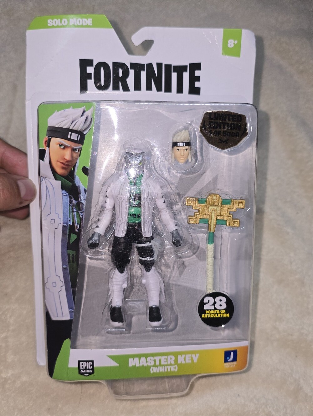 Jazwares Fortnite Solo Mode Series Master Key White 4" Figure New Sealed